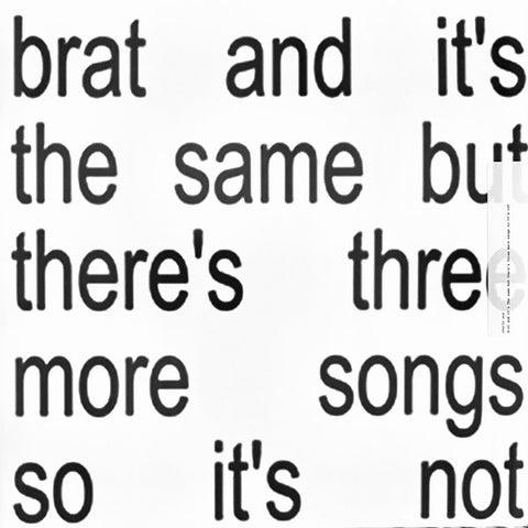 Charli XCX – Brat And It's The Same But There's Three More Songs So It's Not - 2x LP Vinyl Record