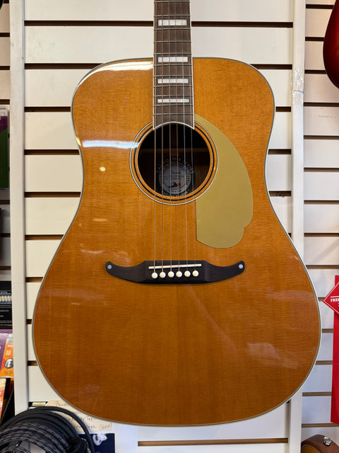Fender California Vintage King Acoustic/Electric Guitar - "Aged Natural" w/ Hard Case