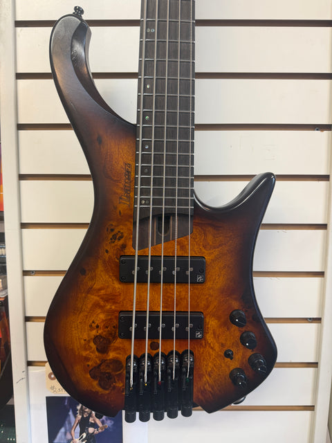 Ibanez EHB Headless 5-string Bass Guitar - Dragon Eye Burst Low Gloss
