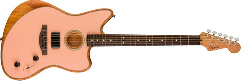Fender Acoustasonic Player Jazzmaster Acoustic-Electric Guitar - Shell Pink with Rosewood Fingerboard