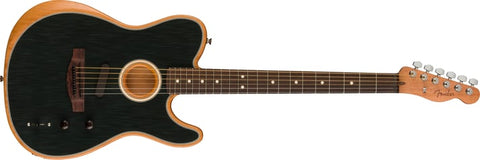 Fender Acoustasonic Player Telecaster Acoustic-electric Guitar - Brushed Black with Rosewood Fingerboard