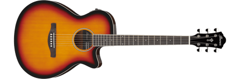 Ibanez AEG7VSH Acoustic-Electric Classical Nylon-String Guitar - Transparent Vintage Sunburst