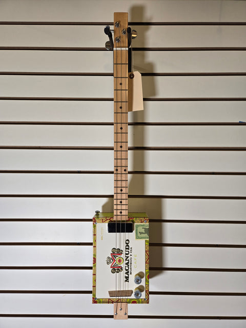 Hal Martin CBG - "Macanubo" Acoustic/Electric Cigar Box Guitar w/ Gig Bag & Strap