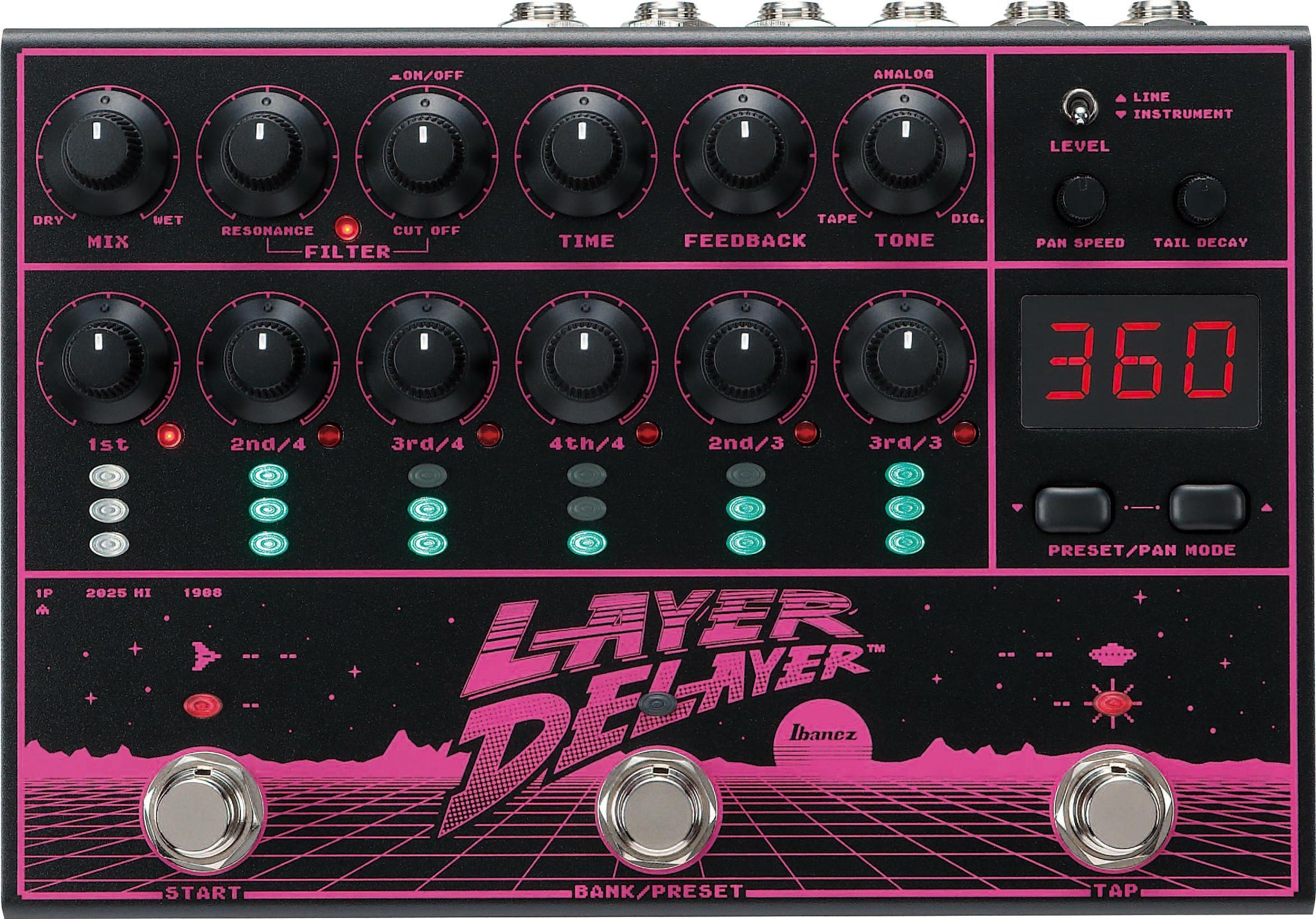 ibanez multi effects pedal Ibanez Layer Delayer Delay Guitar Pedal - New