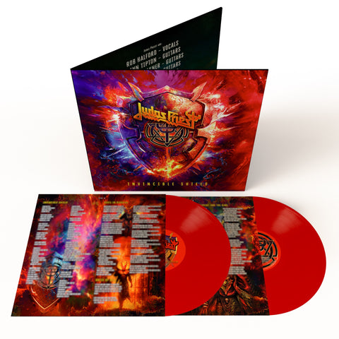 Judas Priest - Invincible Shield Vinyl LP - Limited Edition Heavyweight Red Vinyl