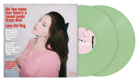 Lana Del Rey - Did You Know That There's A Tunnel Under Ocean Blvd  - Vinyl Record LP - Limited Edition Green Vinyl and Alternative Artwork