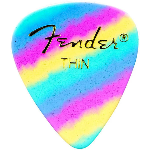 Fender Premium Celluloid Picks 351 Shape 12-Pack - Rainbow