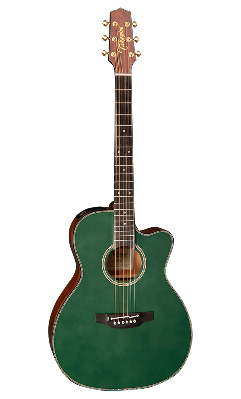Takamine LTD2025 Limited Edition Acoustic-Electric Guitar – Antique Evergreen w/ Semi-Hard Case