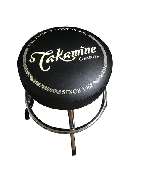 Takamine Guitars Black 24" Barstool "The Legacy Continues - Since 1962" Black/Chrome (Limited Edition)