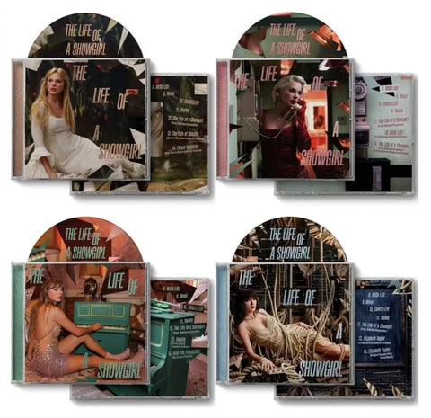 Taylor Swift® – The Life of a Showgirl 4-Album CD Collection [Alone in My Tower, Dressing Room Rehearsal, Life Is a Song Acoustic, and So Glamorous Cabaret Versions]