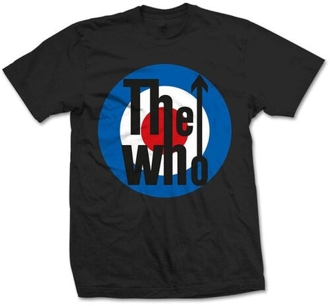 The Who - Classic Bullseye Target Rock Concert T-shirt - Black