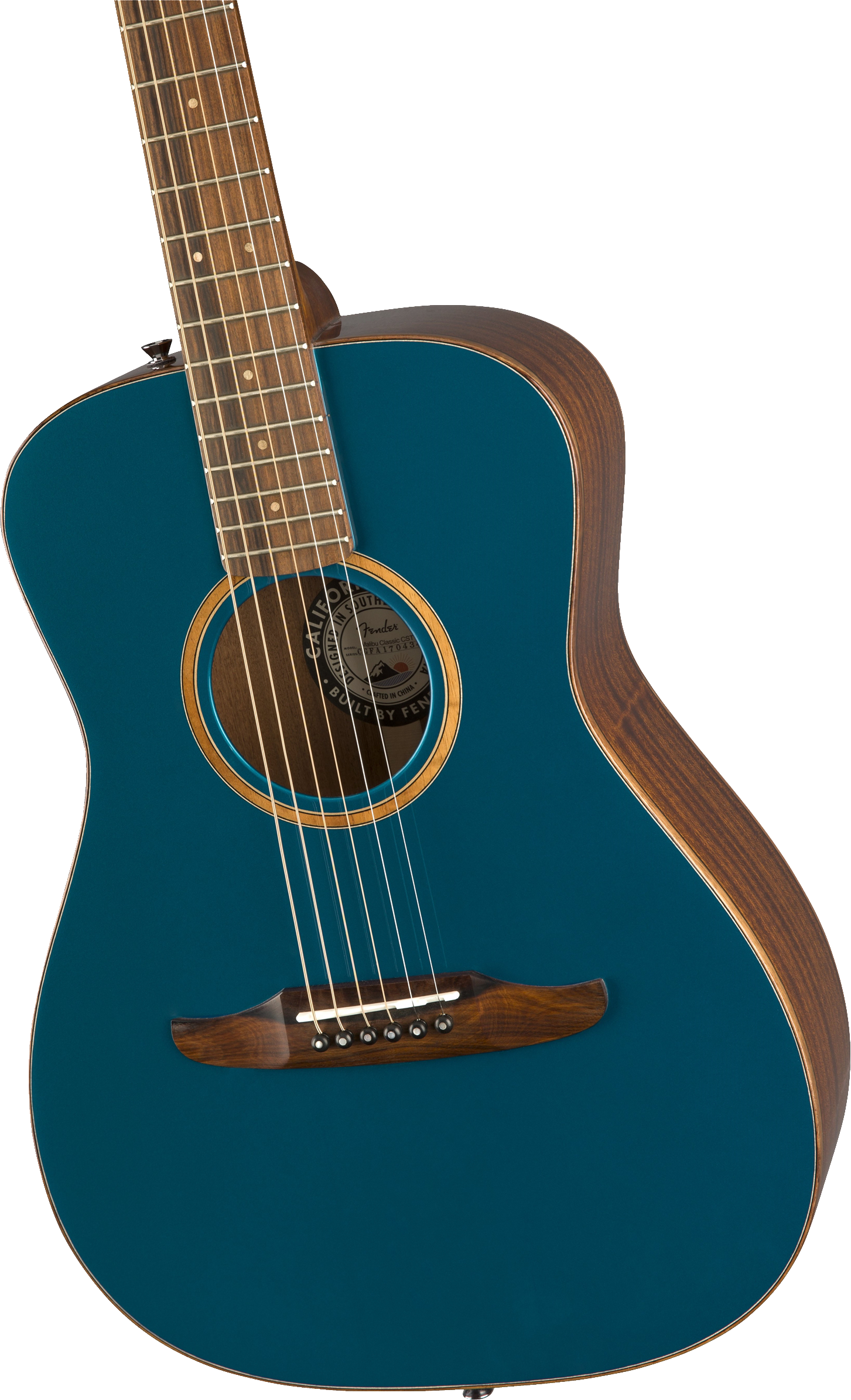 Fender Malibu Classic Acoustic / Electric Guitar - Cosmic Turquoise