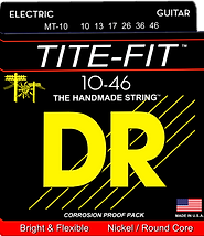DR Tite Fit Electric Guitar Strings - Corrosion-Proof Pack 12-52 - Bright and Flexible