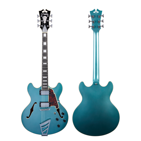 D'Angelico Premier DC Ocean Turquoise Electric Guitar Stairstep Tail