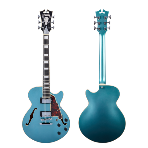 D'Angelico Premier SS Ocean Turquoise Electric Guitar Stop Tailpiece