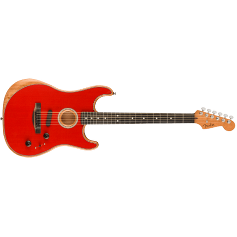 Fender American Acoustasonic Stratocaster – Dakota Red, Ebony Fingerboard