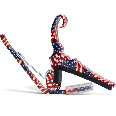 KYSER® KG6FA ACOUSTIC QUICK CHANGE CAPO FLAG FOR SIX STRING GUITARS