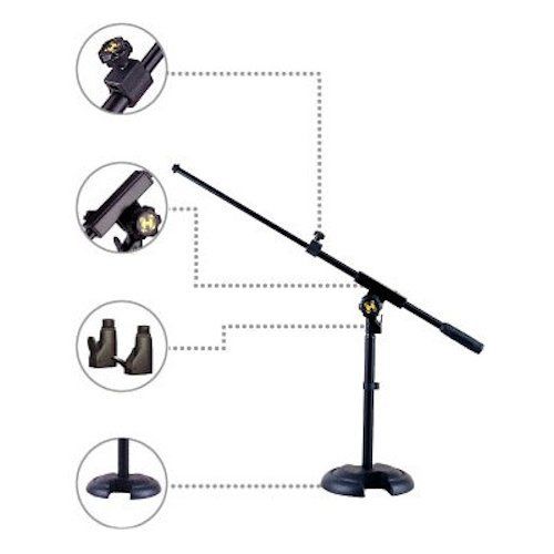 Hercules Quik-N-EZ Grip Microphone Stand Mini Monopod