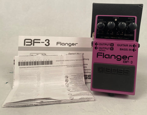 BOSS BF-3 Flanger Guitar & Bass Pedal - Used Demo