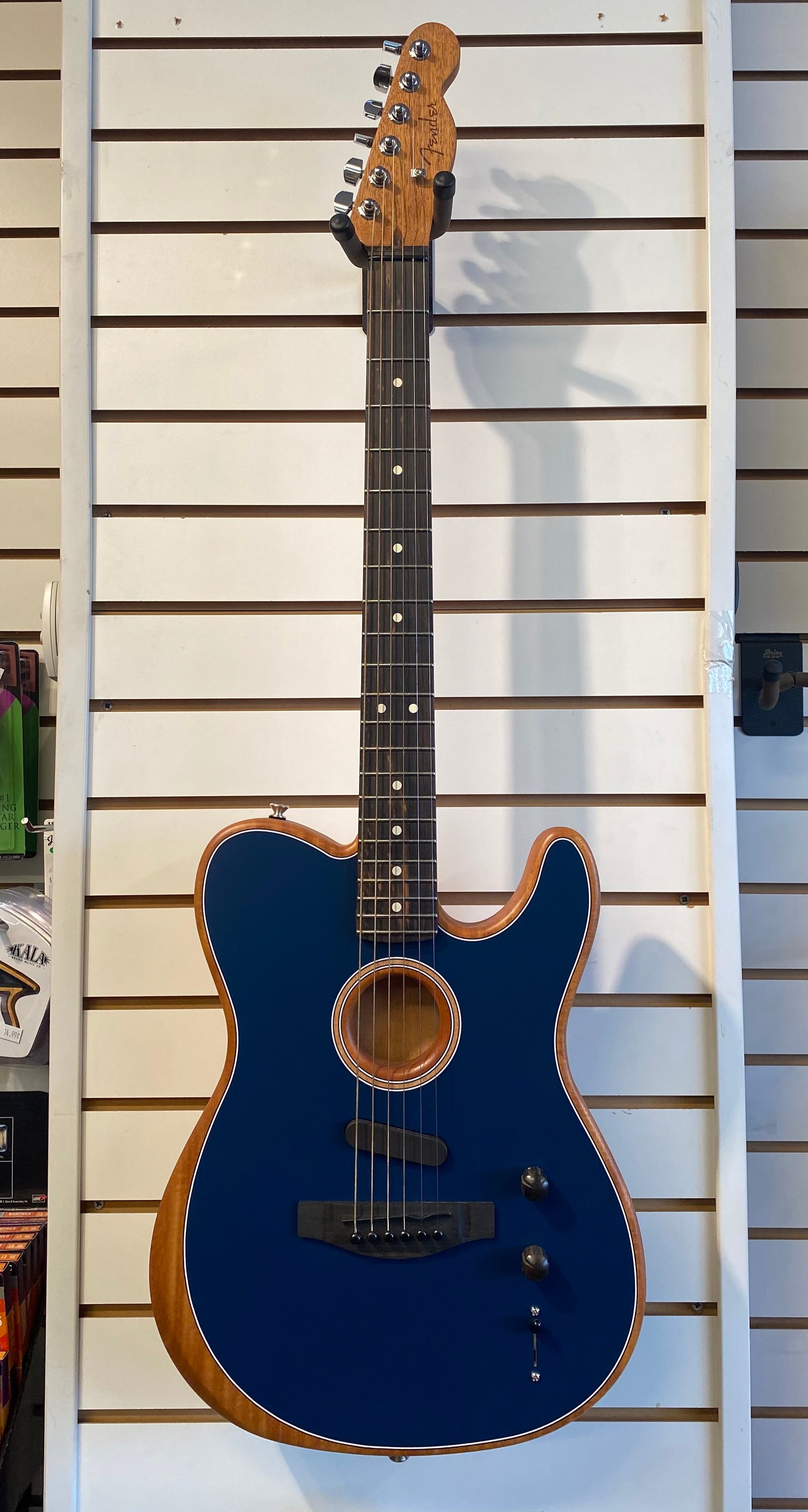 Fender® Made-in-USA Acoustasonic Telecaster Acoustic-Electric Guitar - Steel Blue