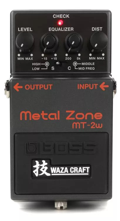 Boss MT-2w Waza Craft Metal Zone Guitar Pedal