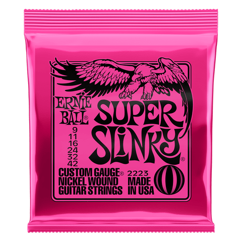 Ernie Ball Super Slinky - Custom Gauge Nickel-Wound Electric Guitar Strings