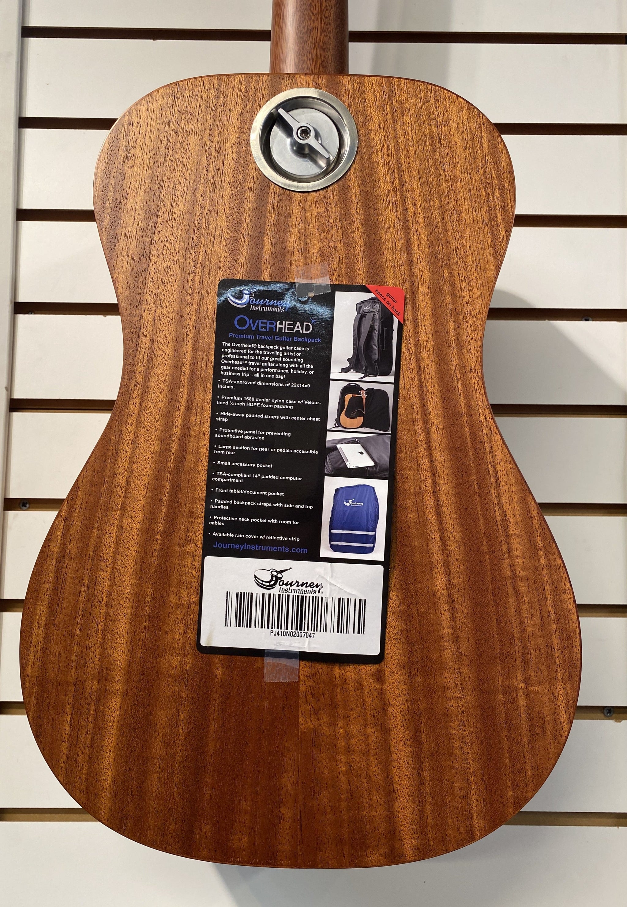 Journey® PJ410 "Puddle Jumper" Acoustic Travel Guitar w/ Carryon Bag DEMO
