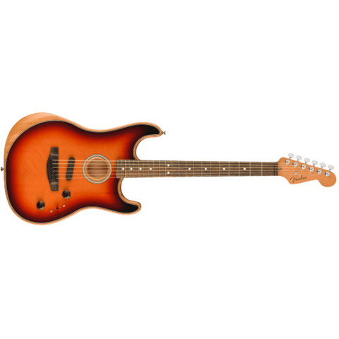 Fender American Acoustasonic Stratocaster – 3-Color Sunburst, Ebony Fingerboard