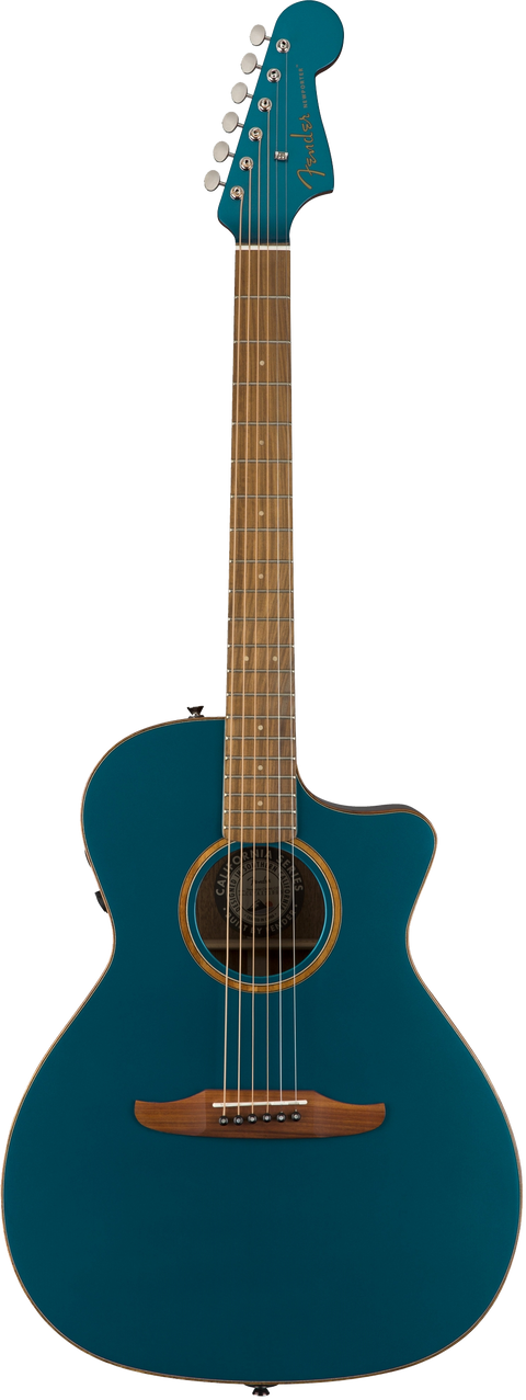 Fender Newporter Classic Acoustic / Electric Guitar - Cosmic Turquoise