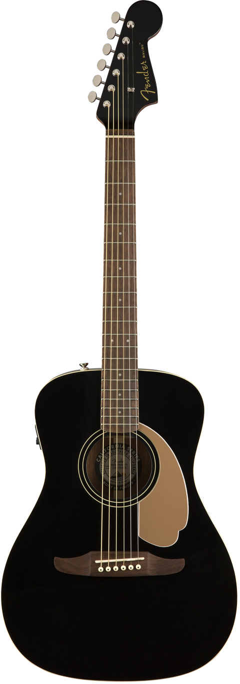 Fender Malibu Player Acoustic / Electric Guitar - Jetty Black