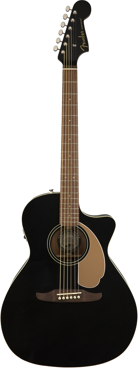 Fender Newporter Player Acoustic / Electric Guitar - Jetty Black