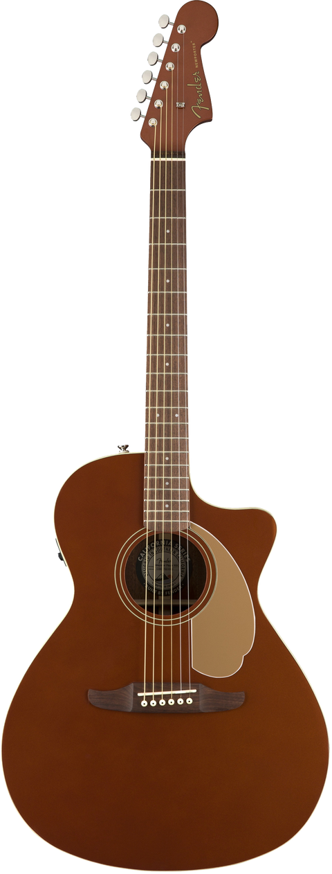 Fender Newporter Player Acoustic / Electric Guitar - Rustic Copper