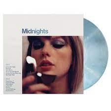 Taylor Swift - Midnights - Moonstone Blue Marbled Vinyl Record LP