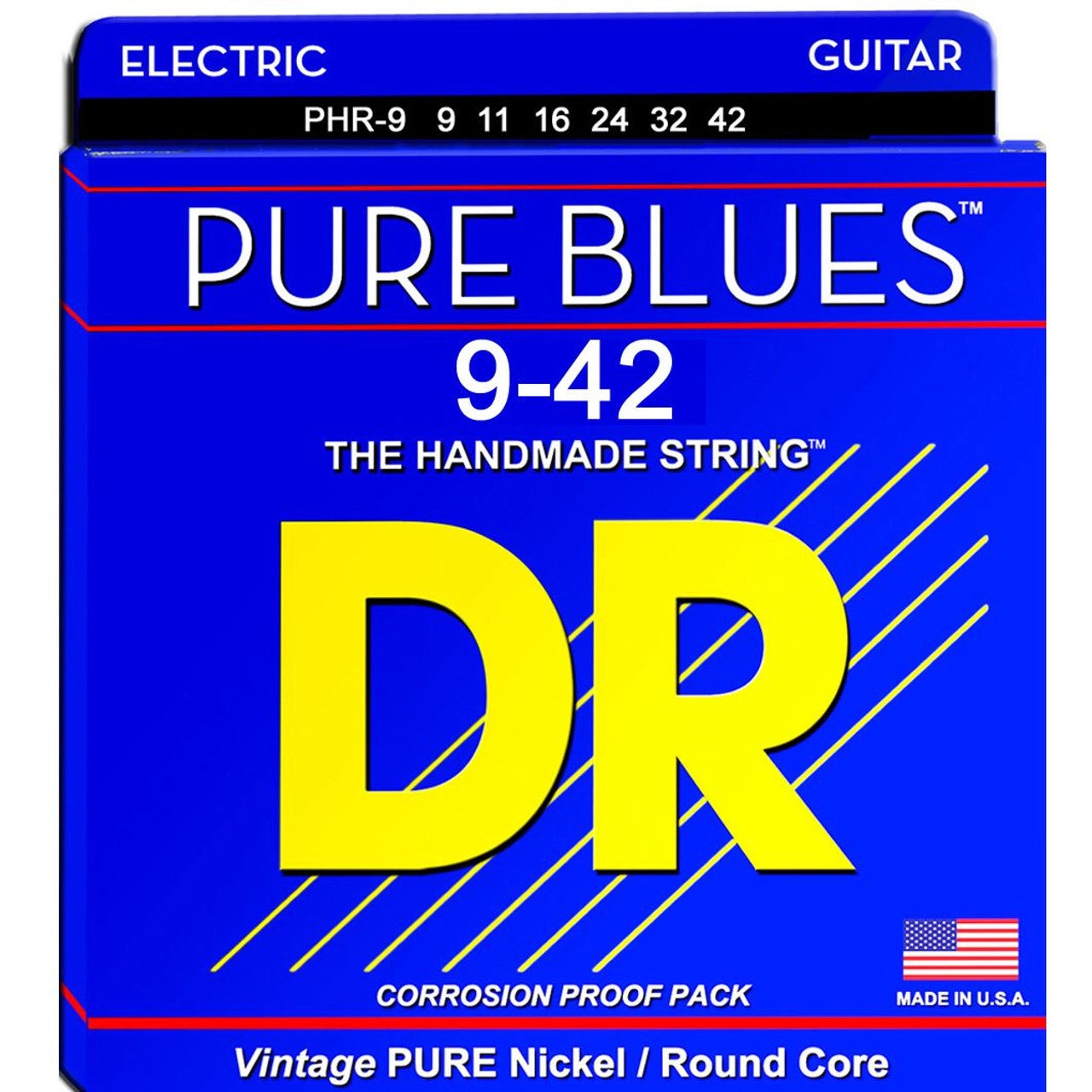 DR Pure Blues Electric Guitar String - PURE Nickel 9-42