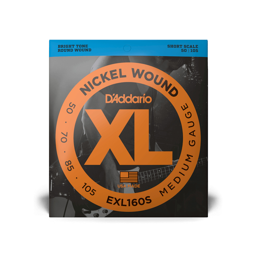 D'ADDARIO® EXL160 NICKEL WOUND MEDIUM GAUGE LONG SCALE ELECTRIC BASS STRINGS 50-105