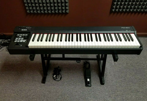 Roland® RD-64 Weighted Key Professional Stage Piano Keyboard (No internal speakers. Stand is not included.)