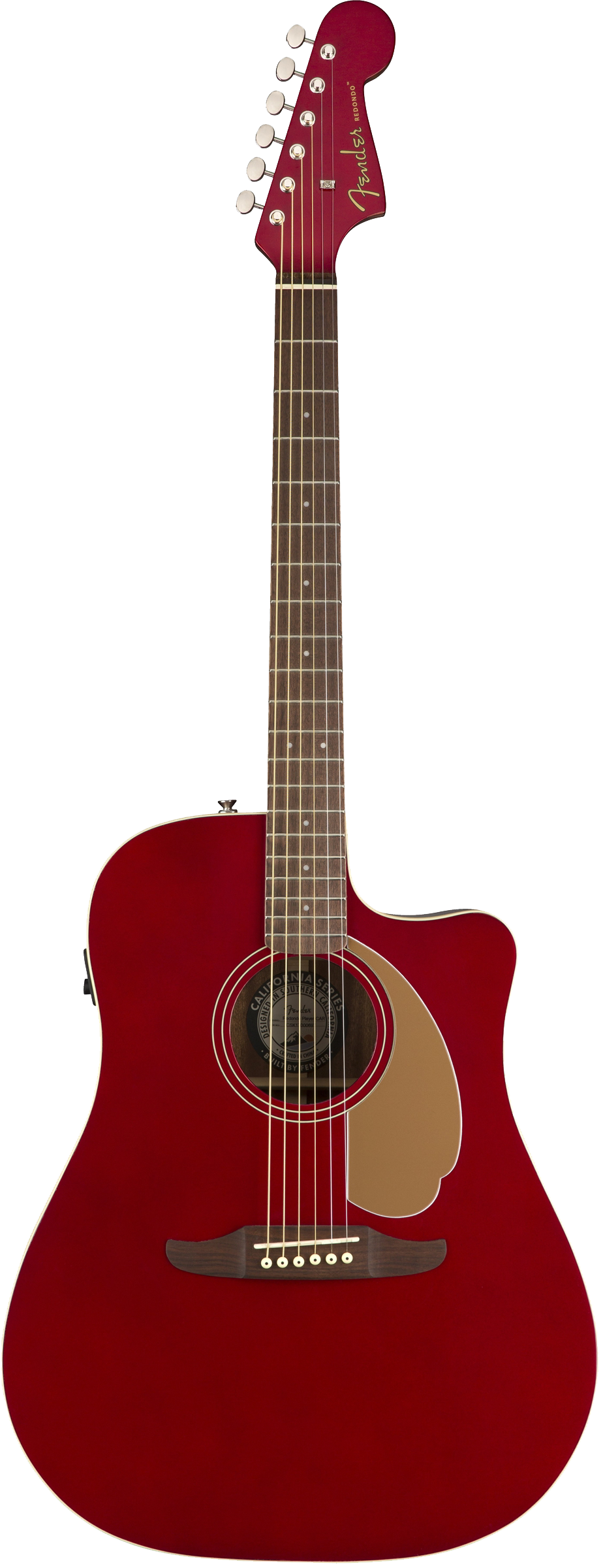 Fender Redondo Player Acoustic / Electric Guitar - Candy Apple Red