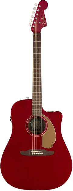 Fender Redondo Player Acoustic Electric Guitar Candy Apple Red