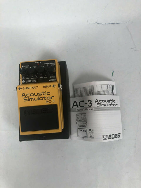 BOSS AC-3 Acoustic Simulator Guitar Pedal - Used Demo