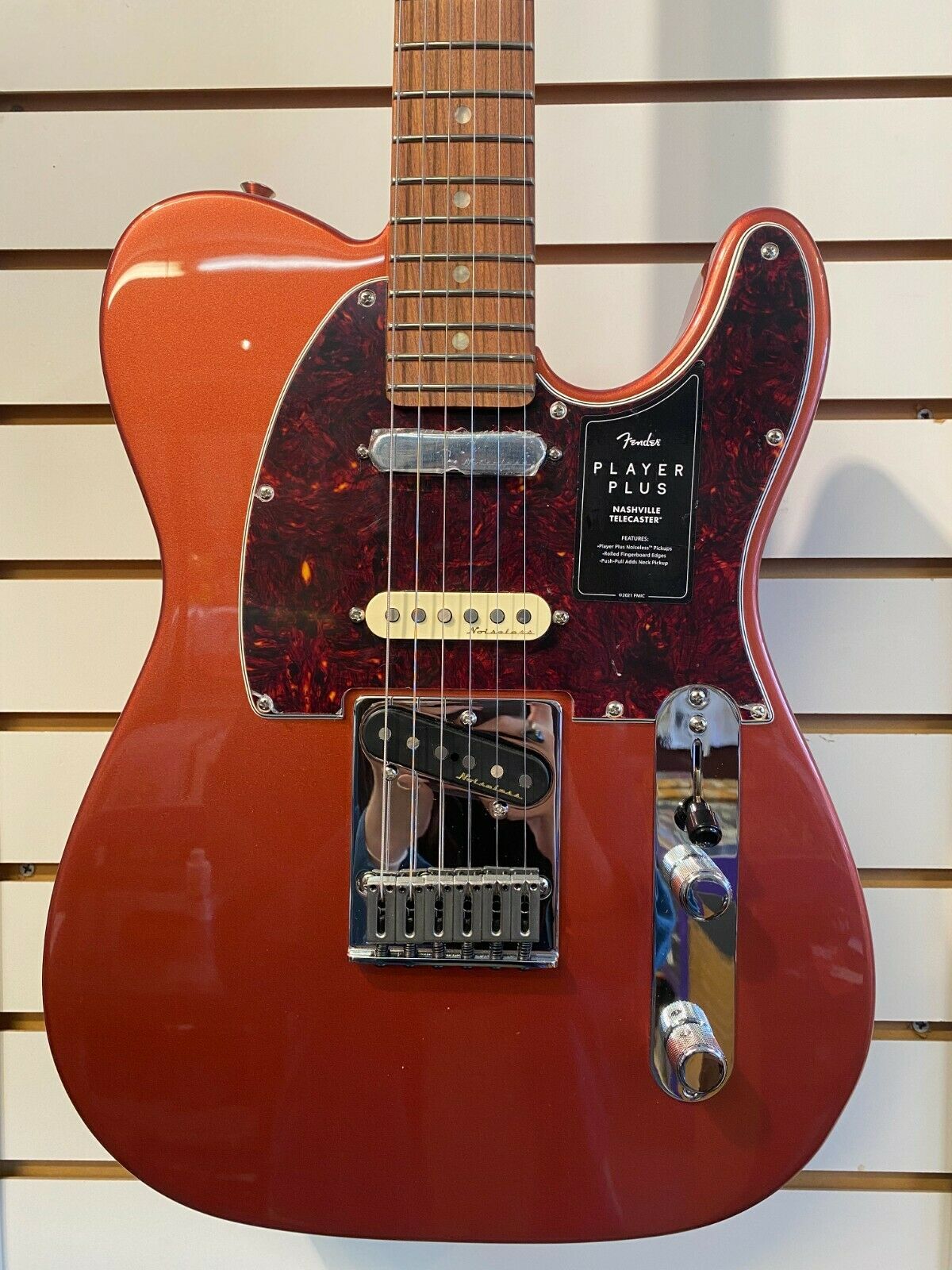 Fender Player Plus Nashville Telecaster Aged Candy Apple Red Electric Guitar