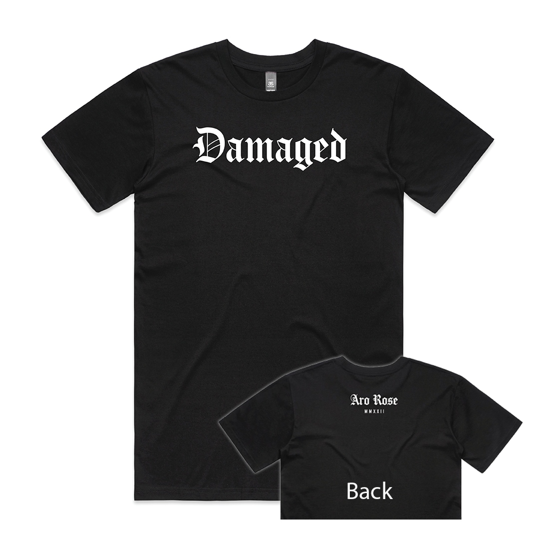 Aro Rose "Damaged" Short Sleeve T-Shirt (black)