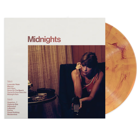 Taylor Swift - Midnights - Blood Moon Marbled Vinyl Record LP